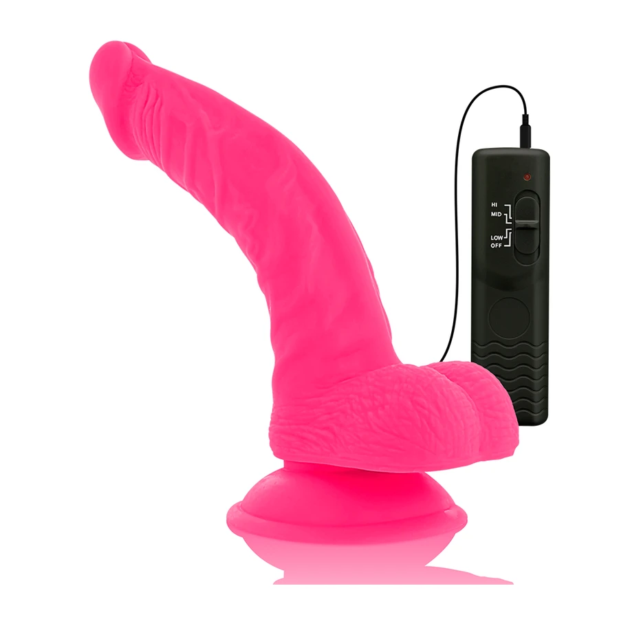 DIVERSIA - DILDO VIBRANTE FLESSIBILE 21,5 CM - VIOLA